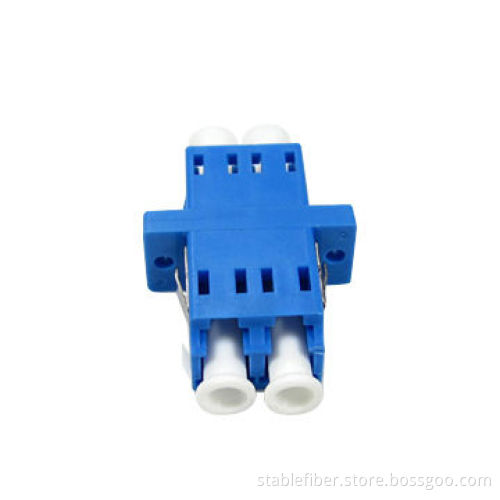 LC Fiber-optic Adapter with SM Ceramic Sleeves, Available in Duplex Type, Used for Telecommunication